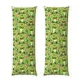 thumbnail image 1 of Gaeub Cute Green Frog Printed Long Body Pillowcase Envelope Closure 1 Pack Wrinkle for Night Sweats - 20x54 in, 1 of 8