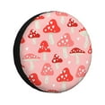 thumbnail image 1 of Gaeub Cute Mushroom1 14-17in Tire Cover, Spare Tire Cover, for Camper Caravan, Trailer, Car, Truck, SUV, Jeep - 15 inch, 1 of 9