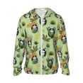 thumbnail image 1 of Gaeub Cute Panda Bear In Greenery Forest Men's and Women's UPF 50+ Long-Sleeved Sun Protection Clothing, Fishing Shirt Long Sleeve Zip-Medium, 1 of 7