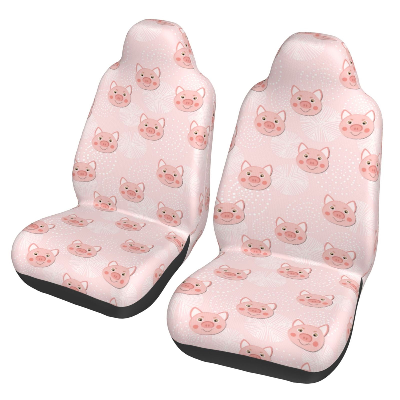 Pattern Print Pig Universal Fit Car Seat Cover