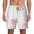 thumbnail image 1 of Gaeub Cute Pigs Mens Swim Trunks Stretch Beach Shorts Quick Dry for Men Swim Shorts Swimwear with Pockets- Large, 1 of 9