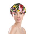 thumbnail image 1 of Gaeub Cute Pigs Sunflower Shower Caps for Women Men,Double Waterproof Layers Bathing Hat,Elastic and Reusable Bath Caps, 1 of 7