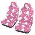 Gaeub Cute Poodle Dog Full Set Car Seat Covers with Soft Padding