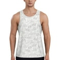 thumbnail image 1 of Gaeub Cute Poodle Dog Men's Athletic Tank Top, Workout Sleeveless Shirts, Running Tank Tops for Gym, Running, Training - Large, 1 of 9
