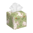 thumbnail image 1 of Gaeub Cute Rabbit And Flower Print Leather Tissue Box Cover Square,Tissue Holder,Leather Paper Case,PU Leather Tissue Box Holder Decorative for Bathroom, Home Office Decor, 1 of 7