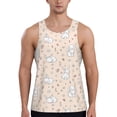 thumbnail image 1 of Gaeub Cute Rabbit Men's Athletic Tank Top, Workout Sleeveless Shirts, Running Tank Tops for Gym, Running, Training - Small, 1 of 9