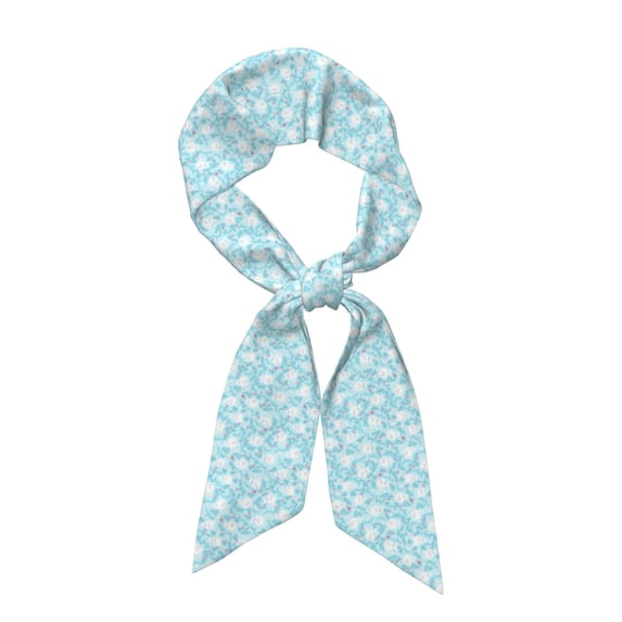 Gaeub Cute Rabbit Printed Silk Feeling Scarf , Satin Head Scarf for Women,Silk Neck Scarf,Scarves,ashion Silky Satin Headscarf Wrap, Neck Scarves For Handbag Accessories