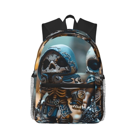 Gaeub Cute Skeletons Figurines Casual Laptop Backpack,Backpack for Boys and Girls Backpack for School, Travel, Business
