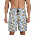 thumbnail image 1 of Gaeub Cute Sloth Printed Men's Short Pajama Pants, Lightweight Lounge & Sleep Bottoms Keep You Cool - Medium, 1 of 9