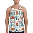thumbnail image 1 of Gaeub Cute Tableware Men's Athletic Tank Top, Workout Sleeveless Shirts, Running Tank Tops for Gym, Running, Training - 3X-Large, 1 of 9