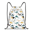 thumbnail image 1 of Gaeub Cute Whale Drawstring Backpack Bag Sport Gym Sackpack Heavy Duty String Backpack for Men Women-Small, 1 of 6