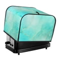 thumbnail image 1 of Gaeub Cyan Mint Marble Print 4 Slice Toaster Cover,Bread Machine Cover,Dustproof Fingerprint Protectors and Greasy Protection Anti-sputtering, 1 of 7