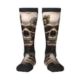 thumbnail image 1 of Gaeub Cyber Skeleton With Tattoos Printed Design Socks Stretchy High Tube Socks for Men Women Teens , Softball Soccer Socks for Hiking, Sport, 1 of 6