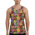 thumbnail image 1 of Gaeub Daisies Flowers Men's Athletic Tank Top, Workout Sleeveless Shirts, Running Tank Tops for Gym, Running, Training - X-Large, 1 of 9