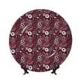 thumbnail image 1 of Gaeub Daisies Flowers Print Ceramic Plate,Dinner Plates,Bone China Decorative Plates with Display Stand,Art Ceramic Ornaments for Wall Hanging Decoration-10in, 1 of 6