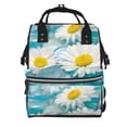 thumbnail image 1 of Gaeub Daisy Flowers Print Mummy Diaper Bag Backpack,Durable Maternity Baby Nappy Casual Shoulder Bags,Travel Hiking Outdoor Pack, 1 of 6
