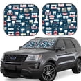 thumbnail image 1 of Gaeub Dental Foldable Auto Sun Blocker Visor, Sunshade for Car Front Window, Keeps Your Vehicle Cool - Medium, 1 of 7