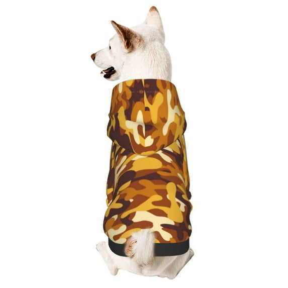 Gaeub Desert Camouflage Dog Hoodie Sweatshirts Warm Dog Clothes for Small Dogs,Puppy and Cat Costume-Medium