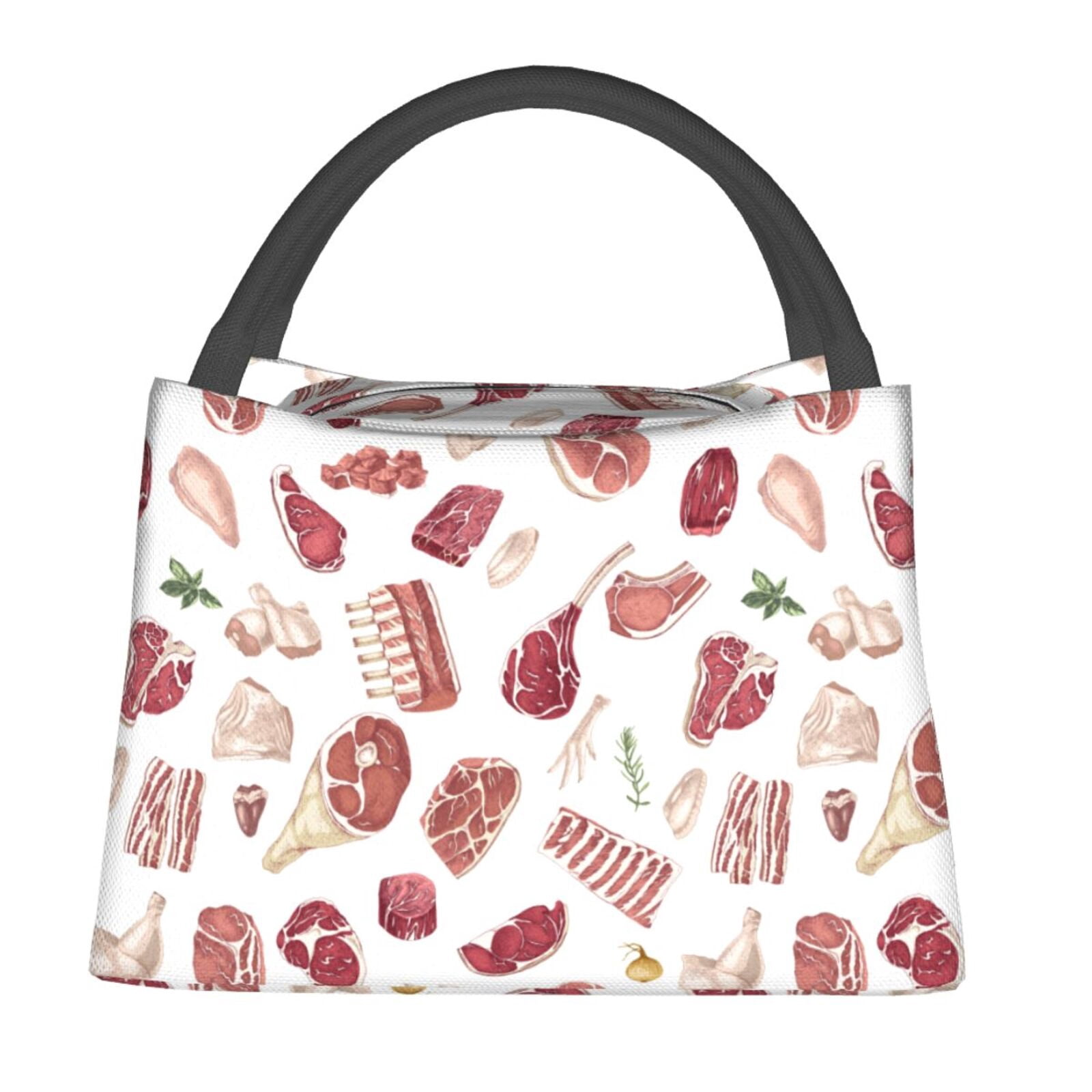 Gaeub Different Meat Collapsible Cooler Bag Insulated,Leakproof Food Bag for Hot or Cold Food Delivery,Travel Insulated Bag, or Beach Cooler Bags