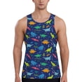 thumbnail image 1 of Gaeub Dinosaurs Adventure Men's Athletic Tank Top, Workout Sleeveless Shirts, Running Tank Tops for Gym, Running, Training - XX-Large, 1 of 9