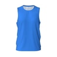 thumbnail image 1 of Gaeub Dodgerblue Men's Mesh Basketball Jersey, Quick-Drying Sleeveless Top S-4XL, Loose Muscle Tank Top -Large, 1 of 9