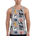 thumbnail image 1 of Gaeub Dog Print Men's Workout Tank Top , Casual Soft Sleeveless Gym Muscle Shirts, Bodybuilding Tee-Large, 1 of 7