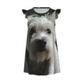 thumbnail image 1 of Gaeub Dog Wrapped in Towel 1 Girls Pajamas Dress, Comfortable Nightwear, Printed Pajamas Dress for Sleeping, Loungewear, Parties - Small, 1 of 9