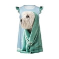 thumbnail image 1 of Gaeub Dog Wrapped in Towel Girls Pajamas Dress, Comfortable Nightwear, Printed Pajamas Dress for Sleeping, Loungewear, Parties - XX-Large, 1 of 9
