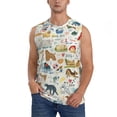 thumbnail image 1 of Gaeub Dogs Funny Pets Men's Sleeveless Muscle Shirts Workout Tank Tops, Odor Protection and Comfortable - X-Large, 1 of 8