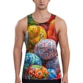 thumbnail image 1 of Gaeub Easter Eggs Men's Athletic Tank Top, Workout Sleeveless Shirts, Running Tank Tops for Gym, Running, Training - Large, 1 of 9