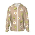 thumbnail image 1 of Gaeub Egg and Avocado Men's and Women's UPF 50+ Long-Sleeved Sun Protection Clothing, Fishing Shirt Long Sleeve Zip - Small, 1 of 9