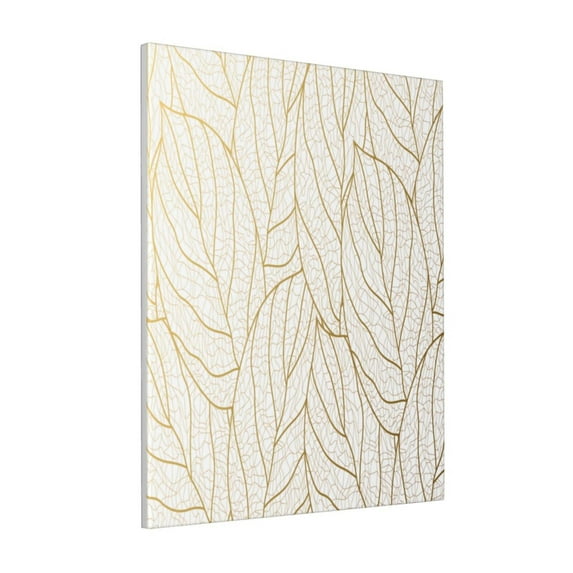 Gaeub Elegant Gold Leaf Pattern Print Modern Canvas Wall Art Prints,Artwork Abstract Paintings,Canvas Decorative,Pictures on Canvas for Home Decorations,Wall Decor