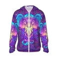 thumbnail image 1 of Gaeub Elephant in Tribal Style Men's and Women's UPF 50+ Long-Sleeved Sun Protection Clothing, Fishing Shirt Long Sleeve Zip - Medium, 1 of 9