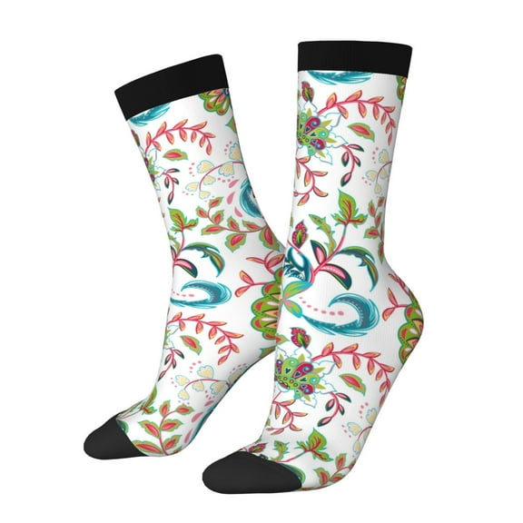 Gaeub Fairy Flower Print Adult Crew Socks,Mid-Calf Socks,Stylish & Comfortable Adult Socks for Men & Women,Crew Athletic Socks for Sport Running Traveling