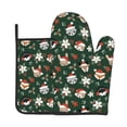 thumbnail image 1 of Gaeub Festive Forest Friends Print Oven Mitts and Pot Holders Sets of 2,Heat Resistant Pad,Cooking Gloves, for Baking BBQ Home Decor, 1 of 7