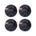 thumbnail image 1 of Gaeub Fire Breathing Dragon Twilight Print 4 Pcs Leather Coasters for Drinks ,Drink Coasters Sets,Drink Table Cup Coasters for Living Room Kitchen Coffee Decor-Round Shape, 1 of 6