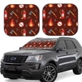 thumbnail image 1 of Gaeub Fire Extinguisher Print 2-Piece Windshield Sun Shade,Foldable Car Front Window Sunshade,for Most Cars SUV Truck,Heat Blocker Visor Protector-Small, 1 of 7