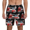 thumbnail image 1 of Gaeub Fire and Rescue Truck Mens Swim Trunks Stretch Beach Shorts Quick Dry for Men Swim Shorts Swimwear with Pockets- 3X-Large, 1 of 9