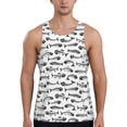 thumbnail image 1 of Gaeub Fish Bones Men's Athletic Tank Top, Workout Sleeveless Shirts, Running Tank Tops for Gym, Running, Training - 3X-Large, 1 of 9