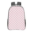 thumbnail image 1 of Gaeub Flamingo On Checkered Print Clear Backpack ,Clear Transparent Backpack, PVC Bag with Side Pockets,for Concert, Beach, Work, Travel & Sporting, 1 of 7