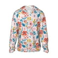 thumbnail image 1 of Gaeub Floral Ditsy Men's and Women's UPF 50+ Long-Sleeved Sun Protection Clothing, Fishing Shirt Long Sleeve Zip - X-Large, 1 of 9