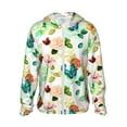 thumbnail image 1 of Gaeub Floral Vintage Men's and Women's UPF 50+ Long-Sleeved Sun Protection Clothing, Fishing Shirt Long Sleeve Zip - Small, 1 of 9