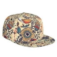 thumbnail image 1 of Gaeub Floral With Birds And Fantasy Flowers Flat Bill Snapback Hats Baseball Caps with Adjustable for Running Workouts and Outdoor Activities, 1 of 9