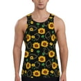 thumbnail image 1 of Gaeub Flower (2) Men's Athletic Tank Top, Workout Sleeveless Shirts, Running Tank Tops for Gym, Running, Training - 3X-Large, 1 of 9