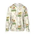 thumbnail image 1 of Gaeub Flowers And Hens Men's and Women's UPF 50+ Long-Sleeved Sun Protection Clothing, Fishing Shirt Long Sleeve Zip-Large, 1 of 7