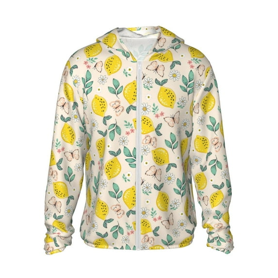 Gaeub Flowers and Butterflies Men's and Women's UPF 50+ Long-Sleeved Sun Protection Clothing, Fishing Shirt Long Sleeve Zip - XX-Large