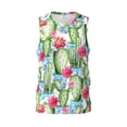 thumbnail image 1 of Gaeub Flowers and Cactus Men's Mesh Basketball Jersey, Quick-Drying Sleeveless Top S-4XL, Loose Muscle Tank Top -Small, 1 of 9