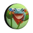 thumbnail image 1 of Gaeub Flying Frog On Branch 14-17in Tire Cover, Spare Tire Cover, for Camper Caravan, Trailer, Car, Truck, SUV, Jeep-15 inch, 1 of 6