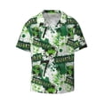 thumbnail image 1 of Gaeub Football 7 Men's Lapel Short Sleeve Shirt, Relaxed Fit Shirt, Soft and Breathable for Outdoors Party Travel - 4X-Large, 1 of 7