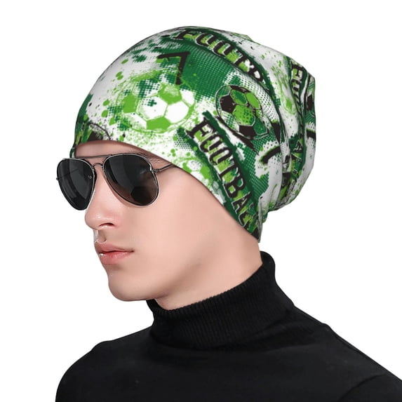 Gaeub Football 7 Print Beanie Hats for Men Women,Winter Caps,Knit Cuffed Beanie,Cuffed Cap,Great for Winter Activities